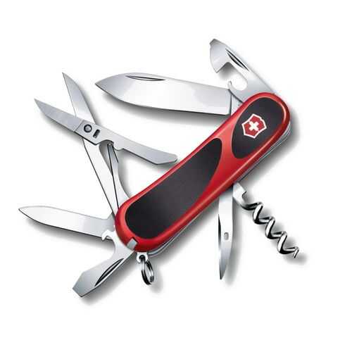 Мультитул Victorinox Evolution 2.3903.C 85 мм красно-черный, 14 функций в Сплав