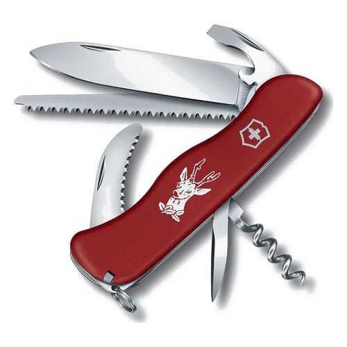 Мультитул Victorinox Hunter 0.8573 111 мм красный, 12 функций в Сплав