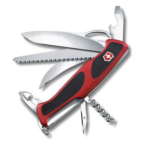 Мультитул Victorinox RangerGrip 57 0.9583.MC 130 мм красный, 13 функций в Сплав