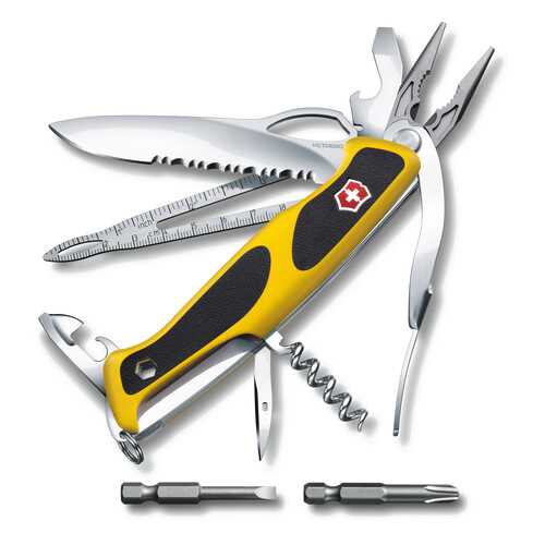 Мультитул Victorinox RangerGrip Boatsman 0.9798.MWC8 130 мм желто-черный, 21 функция в Сплав