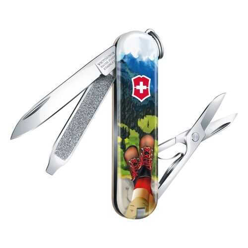 Нож брелок VICTORINOX 0.6223.L2002 I Love Hiking - Пешие путеществия в Сплав