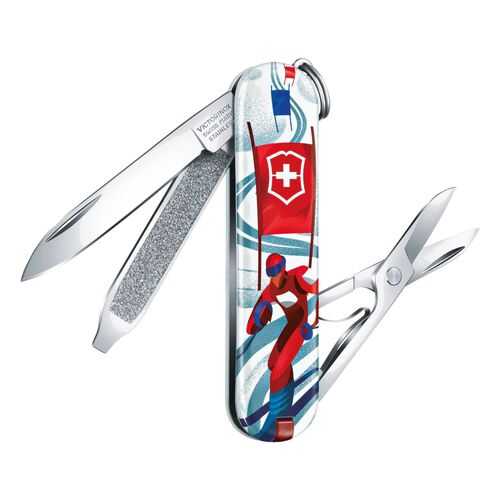 Нож брелок VICTORINOX 0.6223.L2008 Ski Race - Лыжная гонка в Сплав