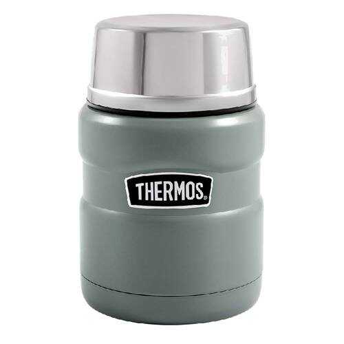 Термос с ложкой Thermos King 470мл, зеленый в Сплав