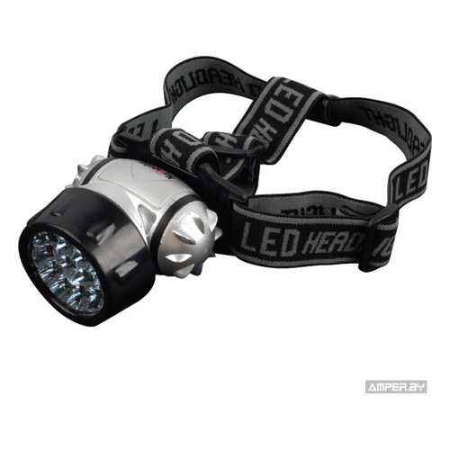 Фонарь налобный Navigator NPT-H04-3ААА 7 LED 0.5W (35lm), 4 режима, черный, 94916 в Сплав