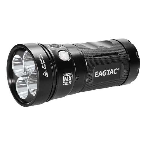 Туристический фонарь Eagletac MX30L4C 4 x XP-L HI V3 черный, 8 режимов в Сплав