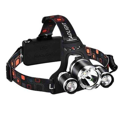 Туристический фонарь Headlamp High Power, разноцветный, 3 режима в Сплав