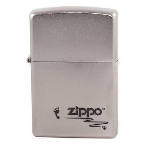 Зажигалка Zippo №205 Footprints Satin Chrome в Сплав