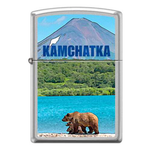 Зажигалка Zippo 205 Kamchatka Satin Chrome в Сплав