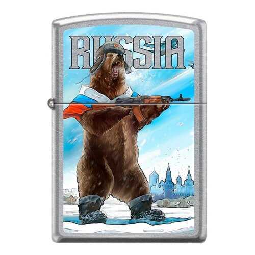 Зажигалка Zippo 207 Russian Bear Street Chrome в Сплав