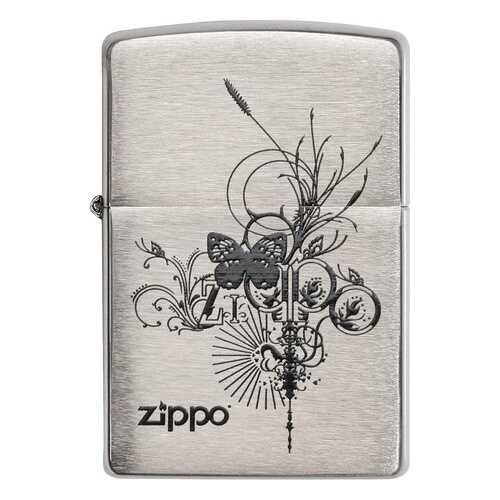 Зажигалка Zippo №24800 Brushed Chrome в Сплав