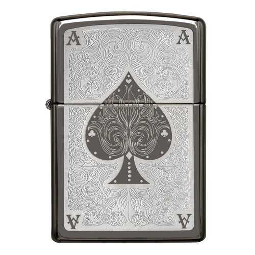 Зажигалка Zippo Ace Filigree Black Ice в Сплав