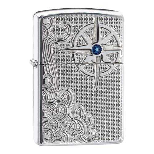 Зажигалка Zippo Armor Nautical Waves High Polish Chrome в Сплав