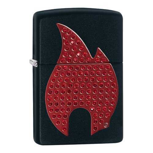 Зажигалка Zippo Bling Flame Emblem Black Matte в Сплав