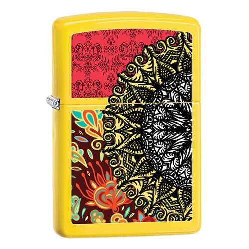 Зажигалка Zippo Boho 3 Desig Neon Yellow в Сплав