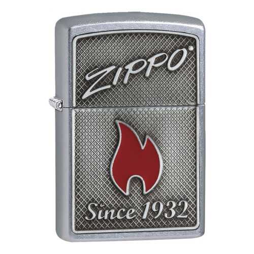 Зажигалка Zippo Flame Since 1932 Emblem Street Chrome в Сплав