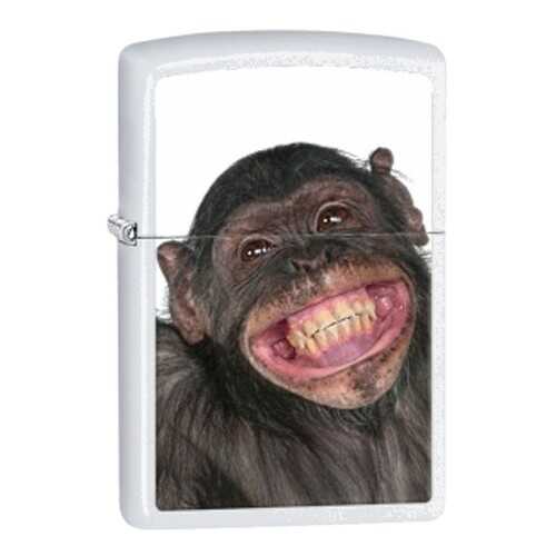 Зажигалка Zippo Monkey Grin White Matte в Сплав