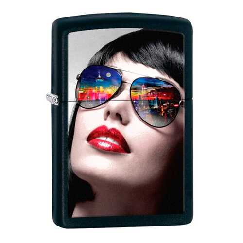 Зажигалка Zippo Reflective Sunglasses Black Matte в Сплав