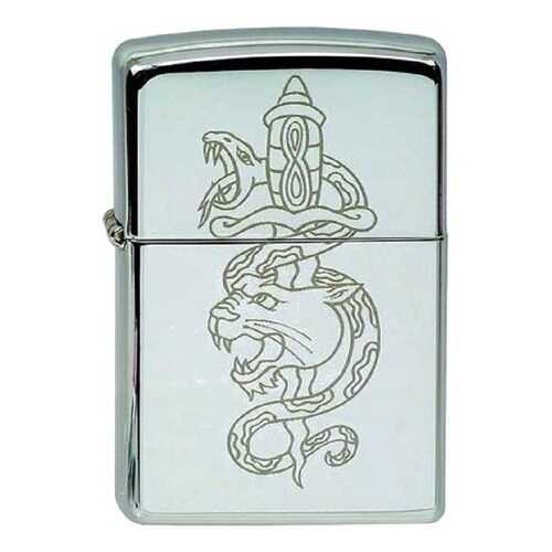 Зажигалка Zippo Snake/lion 232 High Polish Chrome в Сплав