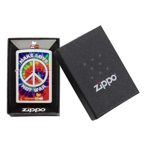 Зажигалка Zippo Woodstock White Matte в Сплав