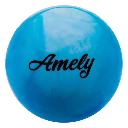 Мяч гимнастический Amely AGB-101, белый/синий, 19 см в Сплав