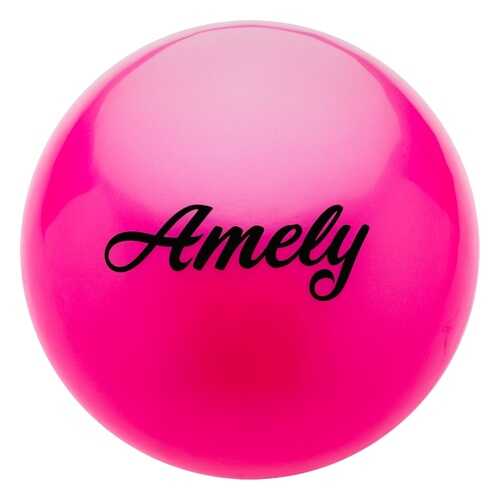 Мяч гимнастический Amely AGB-101, розовый, 15 см в Сплав