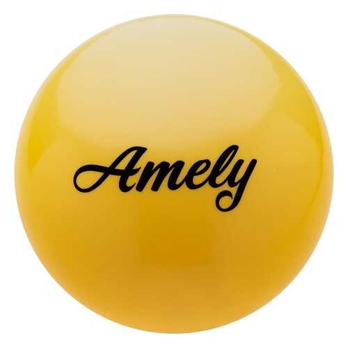 Мяч гимнастический Amely AGB-101, желтый, 15 см в Сплав