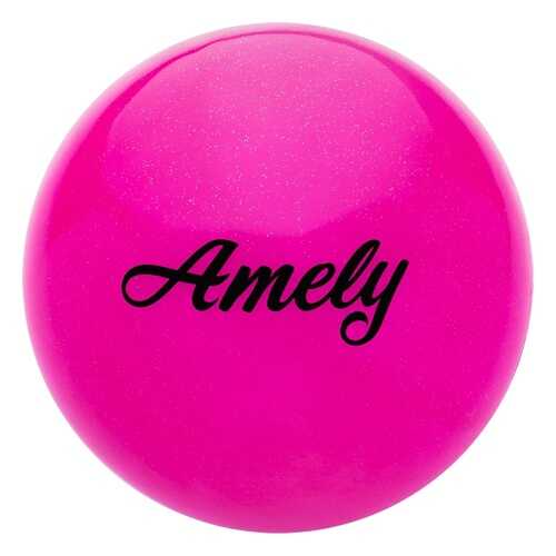 Мяч гимнастический Amely AGB-102, розовый, 19 см в Сплав