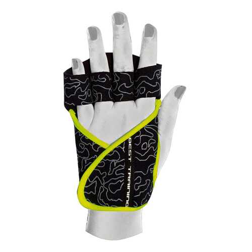 Перчатки для фитнеса Chiba Lady Motivation Glove, черные/серые/зеленые, XS в Сплав