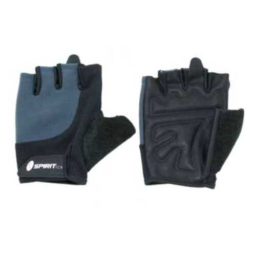 Перчатки для тяжелой атлетики и фитнеса Spirit Fitness W-03, черные/синие, L в Сплав