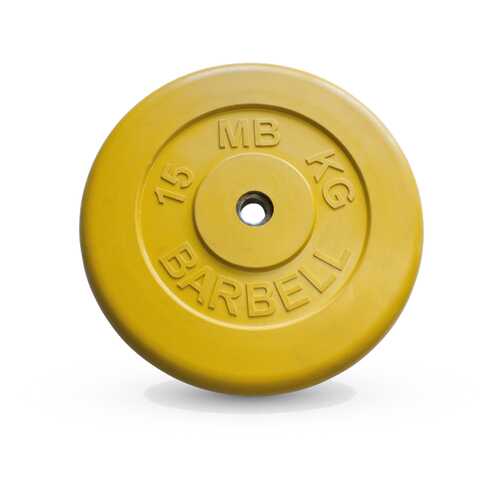 Barbell d 26 мм цветной 15,0 кг (желтый) в Сплав