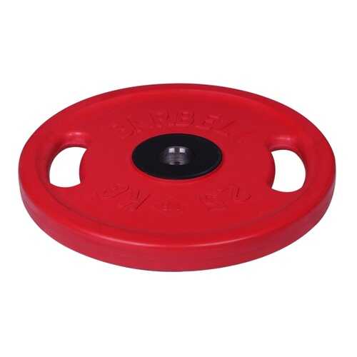 Barbell с ручками d 51 мм цветной 25,0 кг (красный) в Сплав