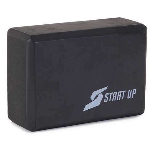 Блок для йоги Start up EG01 р 22х15,2х7,6 см чёрный в Сплав
