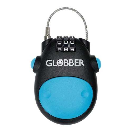 Замок-трос Globber Lock, голубой в Сплав