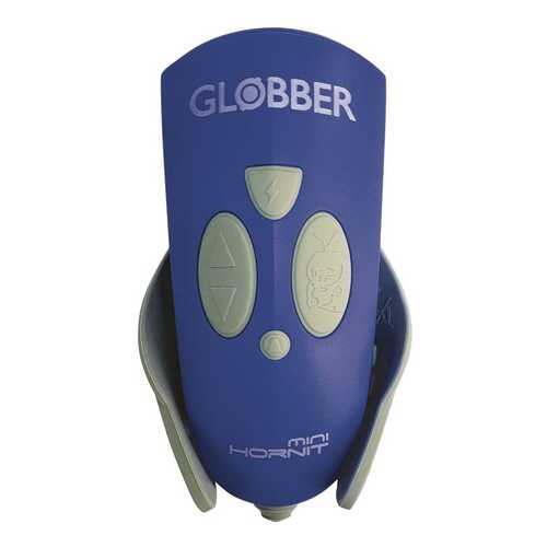 Звонок-фонарик Globber для самокатов Mini Hornit Navy Blue 25 мелодий 6711 в Сплав