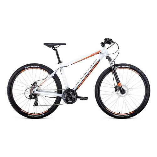 Велосипед Forward Apache 27,5 3.0 disc 2020 21 white/orange в Сплав