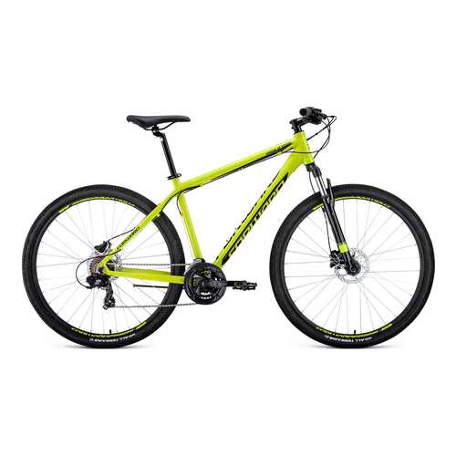 Велосипед Forward Apache 29 3.0 disc 2020 21 green yellow/желтый в Сплав