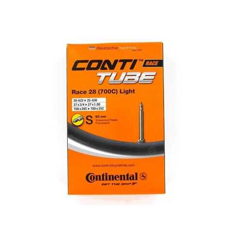 Камера 28 700х20-25mm Continental Race Light 28 вело нип.60mm (80гр) (01818310000) в Сплав