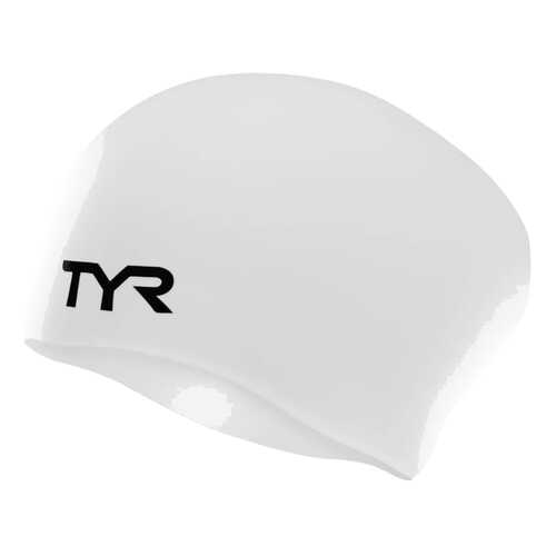 Шапочка для плавания TYR Long Hair Wrinkle-Free Silicone Cap 100 white в Сплав