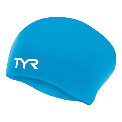 Шапочка для плавания TYR Long Hair Wrinkle-Free Silicone Cap 420 blue в Сплав