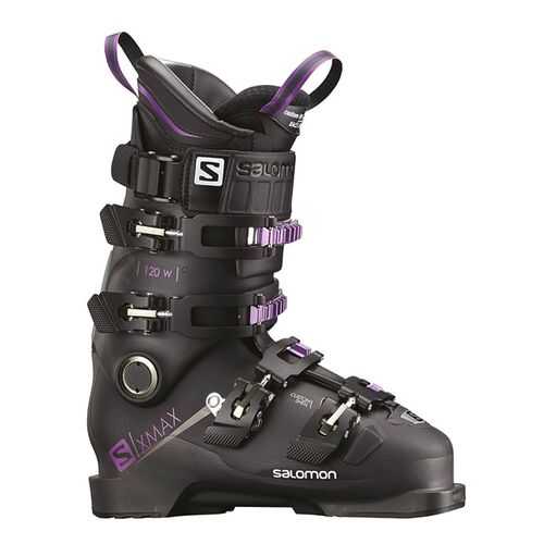 Горнолыжные ботинки Salomon X Max 120 W 2019, black/metallic black, 27.5 в Сплав