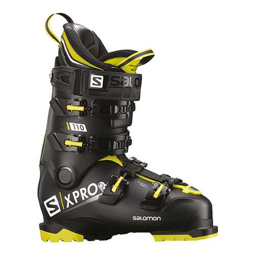 Горнолыжные ботинки Salomon X Pro 110 2019, black/acid green/anthracite, 25.5 в Сплав