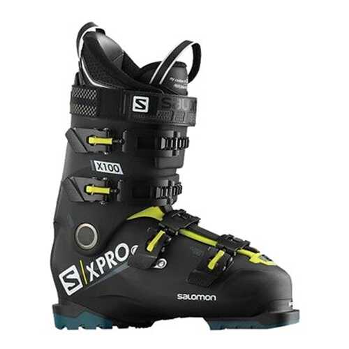Горнолыжные ботинки Salomon X Pro X 100 CS 2019, black/acid green/blue, 27.5 в Сплав
